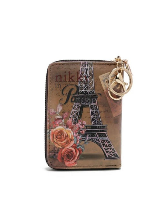 Porta Tarjetas con Cremallera Tipo Acordeón (Emily Goes Paris) Nikky