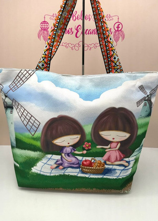 Bolsa de Playa Niñas Merienda