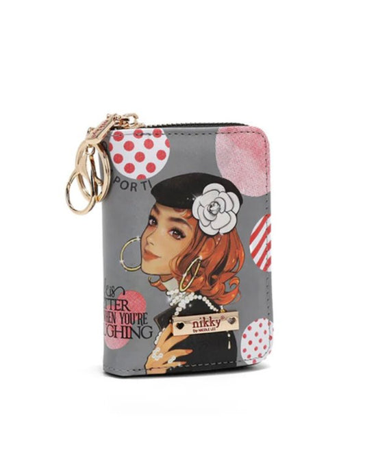 Porta Tarjetas con Cremallera Tipo Acordeón (Ciega por Ti) Nikky