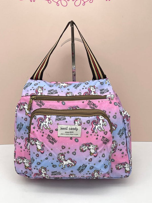 Mochila Impermeable Triple Bolsillo Unicornio