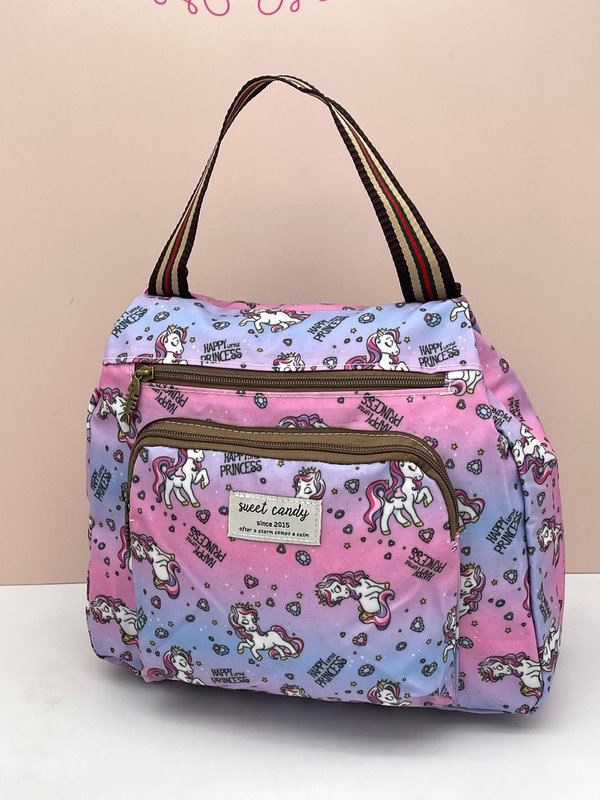 Mochila Impermeable Triple Bolsillo Unicornio