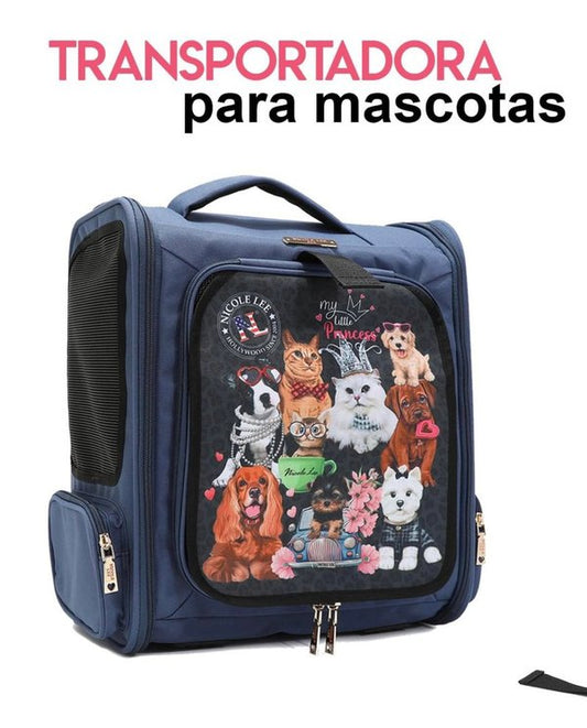 Mochila Transportadora Expandible para Mascotas Nicole Lee