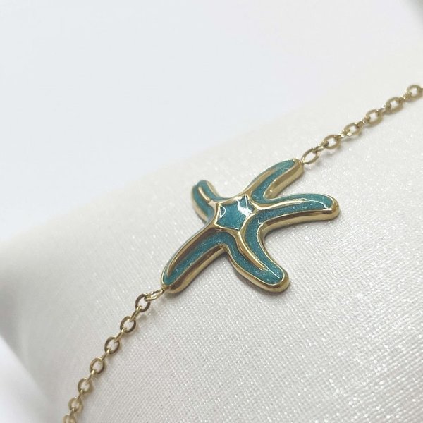 Tobillera Estrella Turquesa