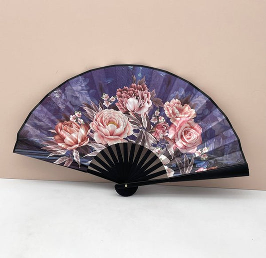 Abanico Flores Doble Cara 2