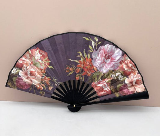Abanico Flores Doble Cara 4