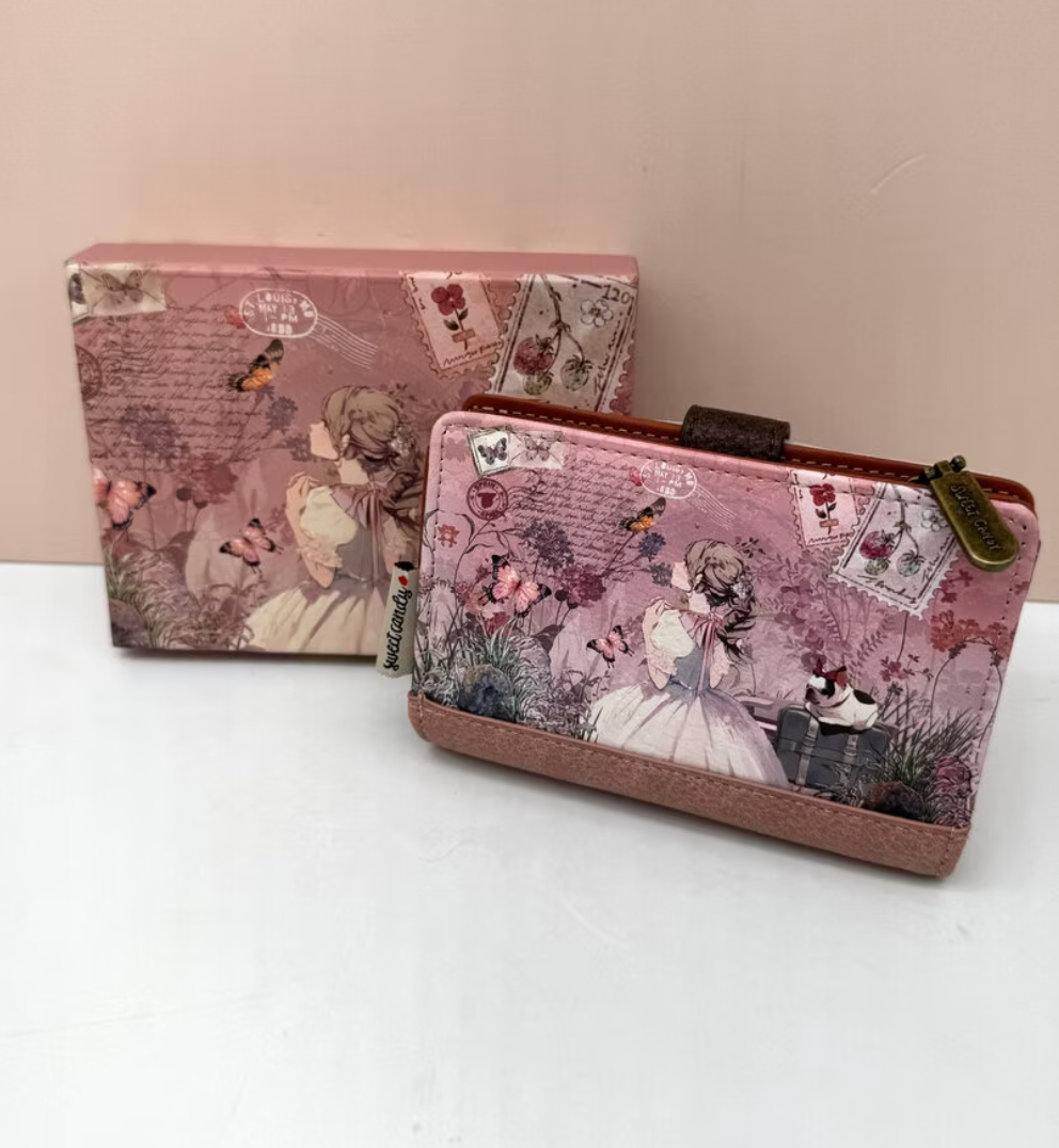 Cartera Billetera Sweet Candy  Rosa (mediana)