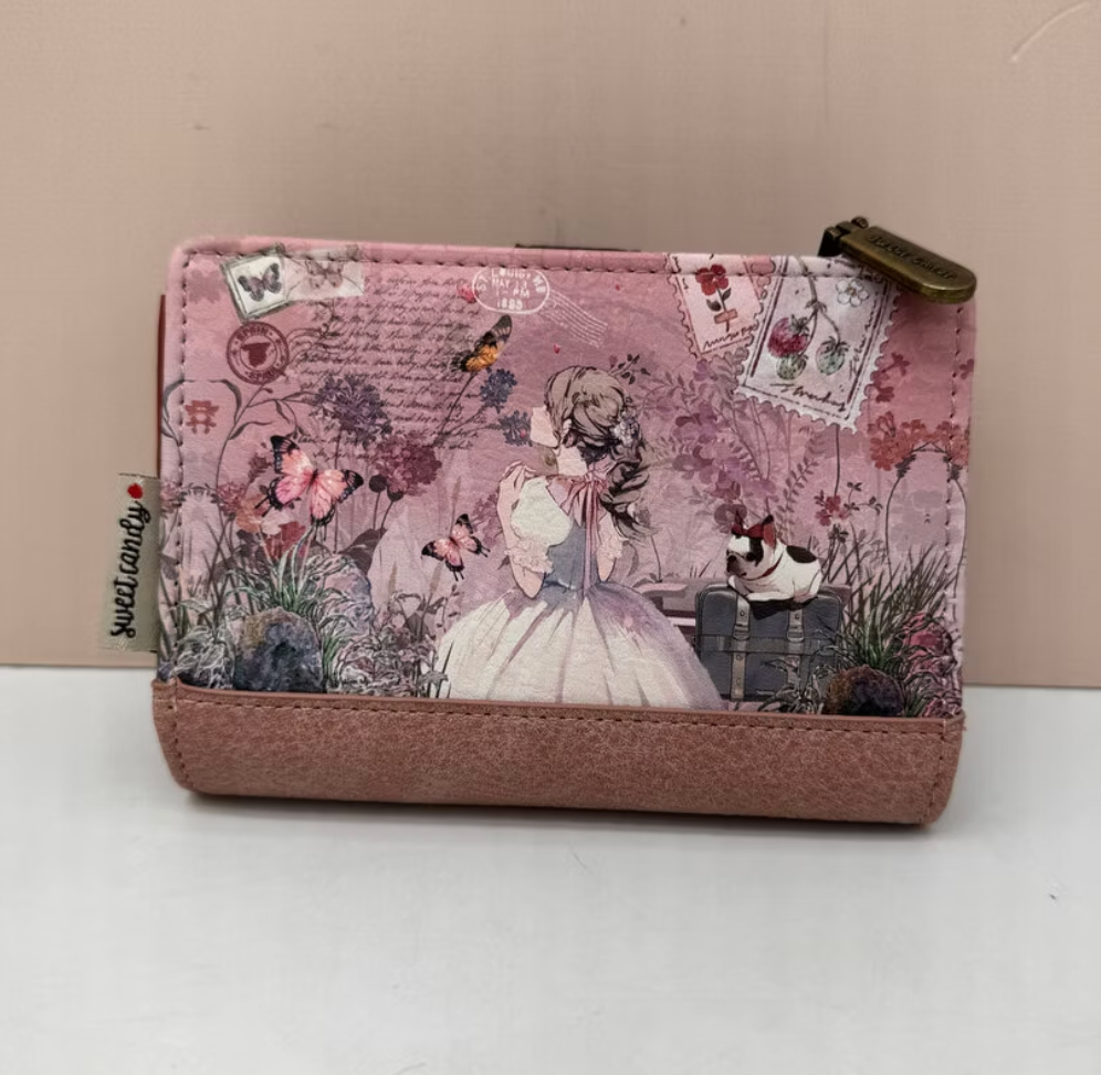 Cartera Billetera Sweet Candy  Rosa (mediana)