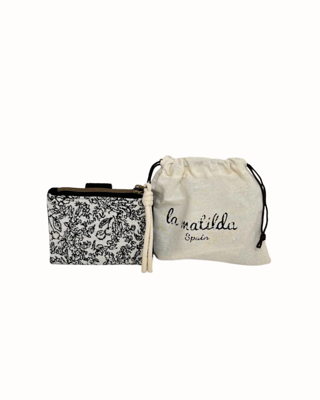 Cartera Pequeña Estampada Floral con Cierre de Botón - La Matilda