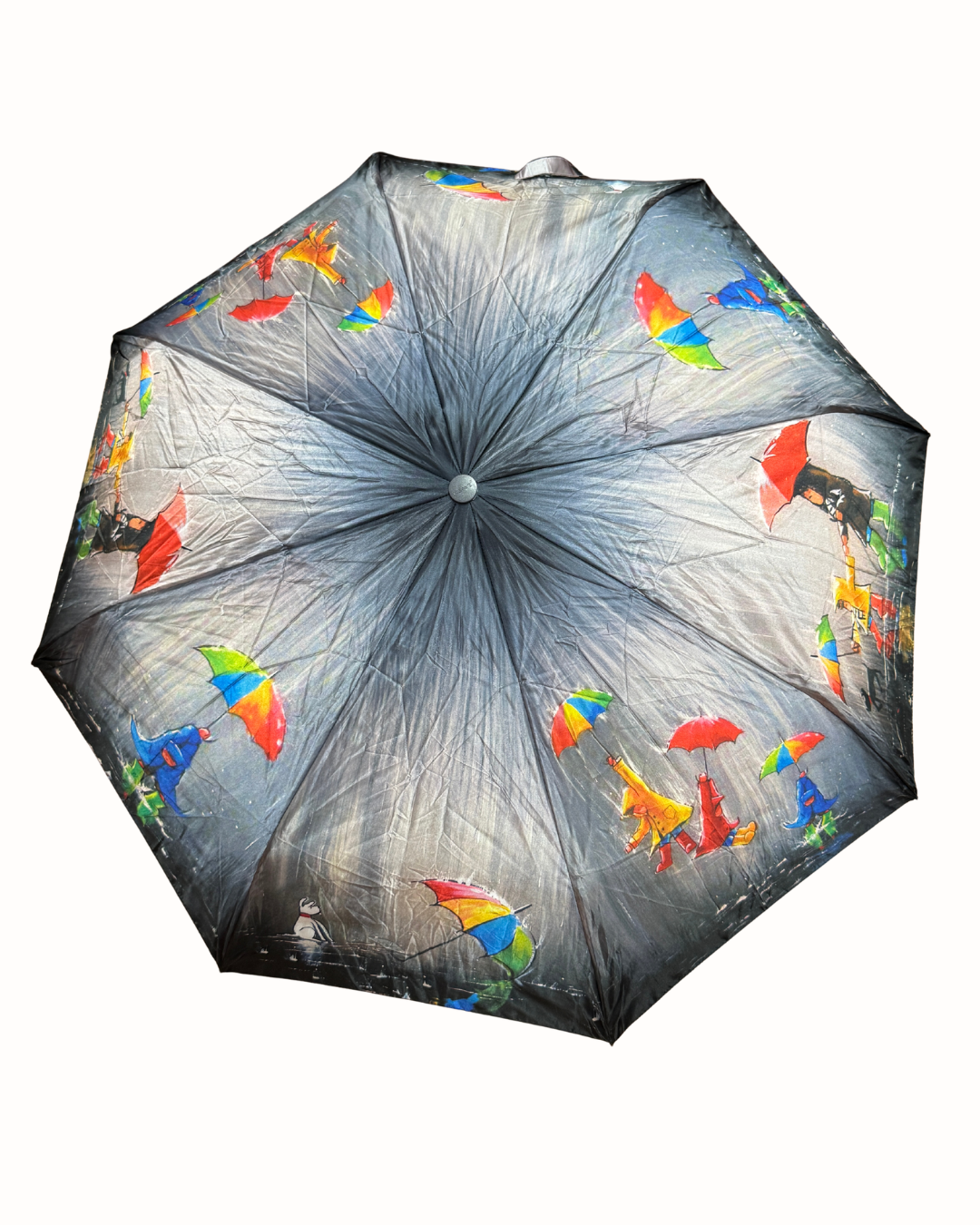 Paraguas Plegable de Diseño "Paseo Bajo la Lluvia" – Resistente, Automático y Ultra Ligero