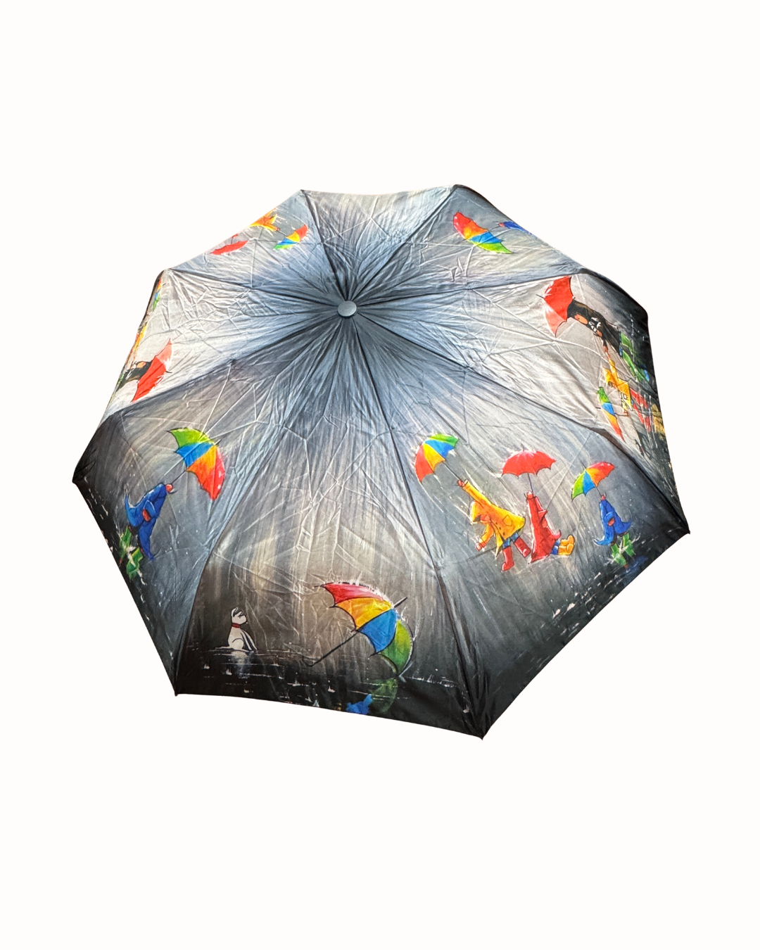Paraguas Plegable de Diseño "Paseo Bajo la Lluvia" – Resistente, Automático y Ultra Ligero