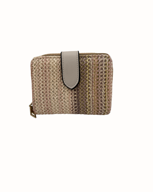 Cartera de Rafia Trenzada "Natur" - Monedero Estilo Boho Chic