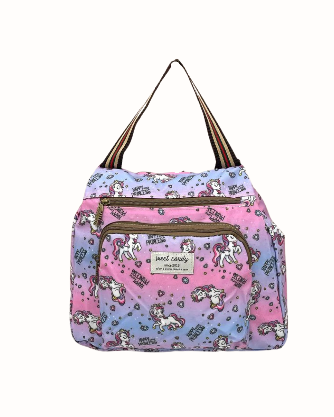 Mochila Antirrobo e Impermeable Sweet Candy - Diseño Exclusivo Unicornios