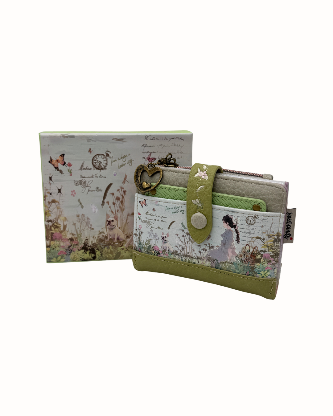 Cartera Sweet Candy - Billetera de Mujer Verde con Protección RFID