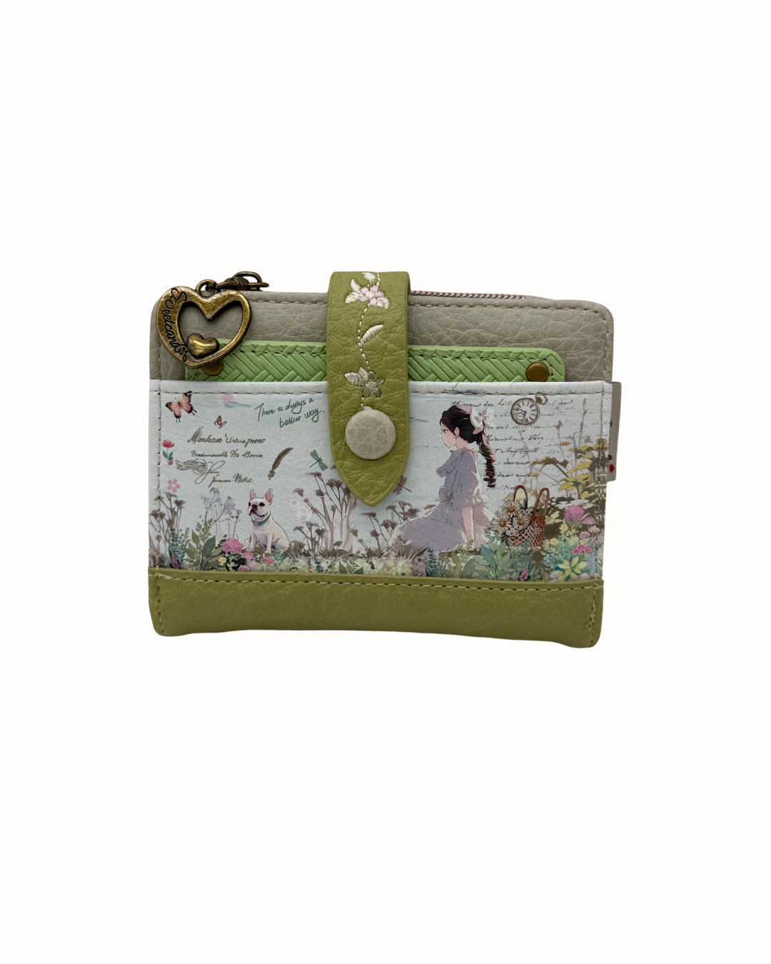 Cartera Sweet Candy - Billetera de Mujer Verde con Protección RFID