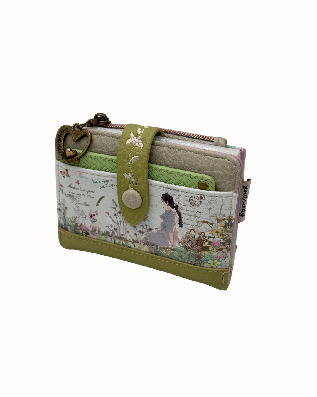 Cartera Sweet Candy - Billetera de Mujer Verde con Protección RFID