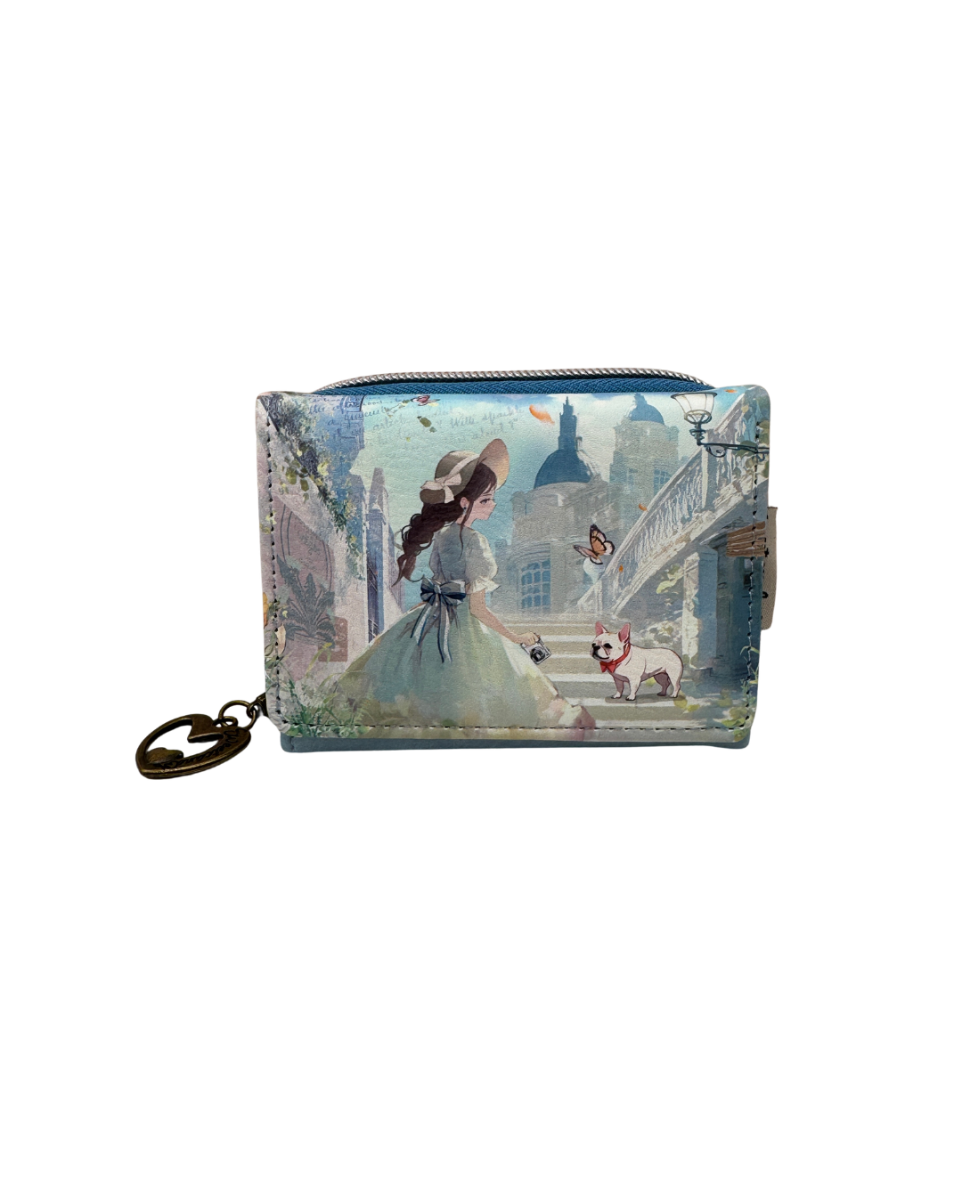 Cartera Billetera Sweet Candy con Protección RFID - Diseño Vintage Niña y Perro