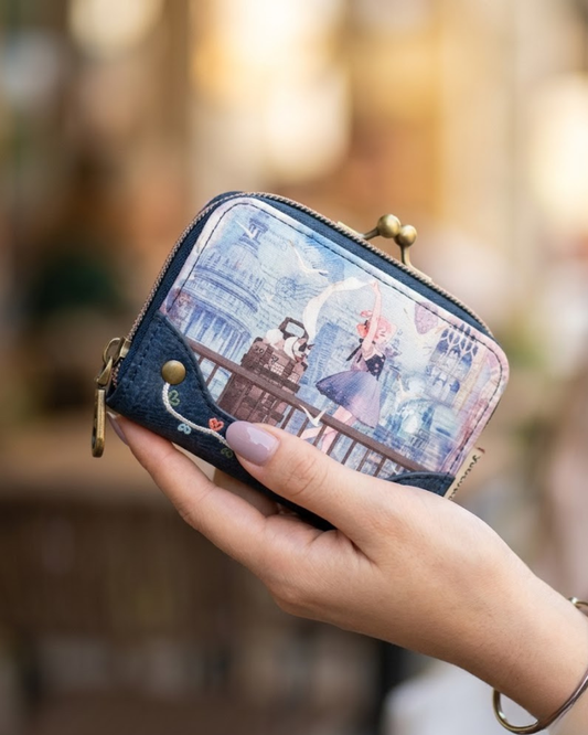 Monedero Sweet Candy con Boquilla y Cremallera - Diseño Vintage con Tarjetero Acordeón