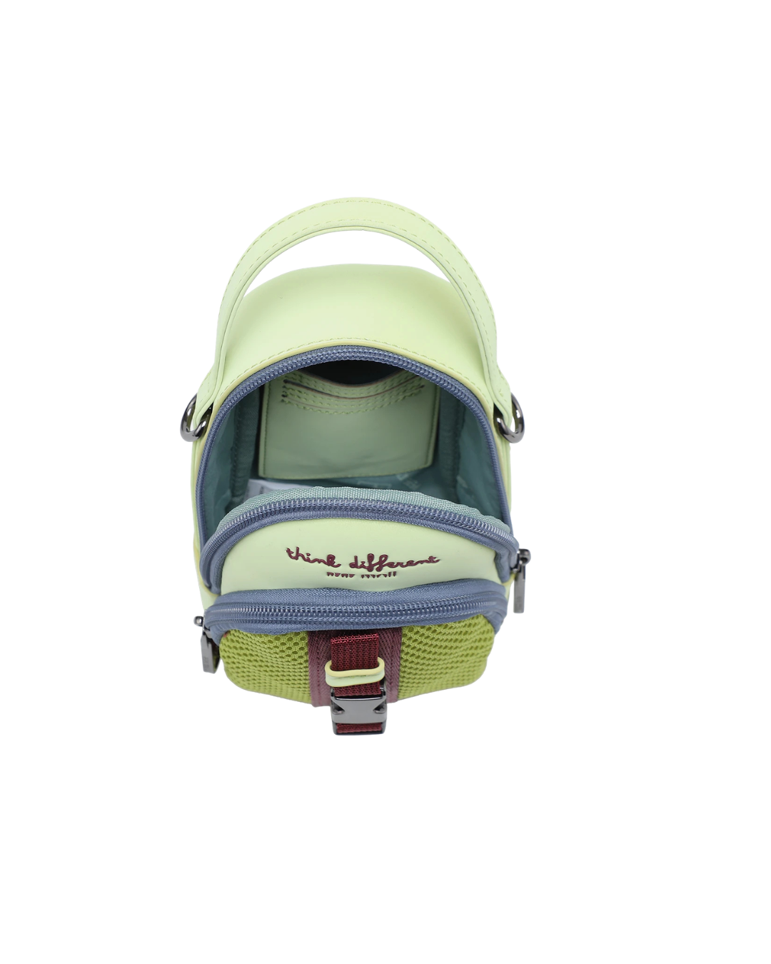 Bolso Porta Móvil Pepe Moll - Bandolera Estilo Deportivo con Rejilla - Verde -Lima