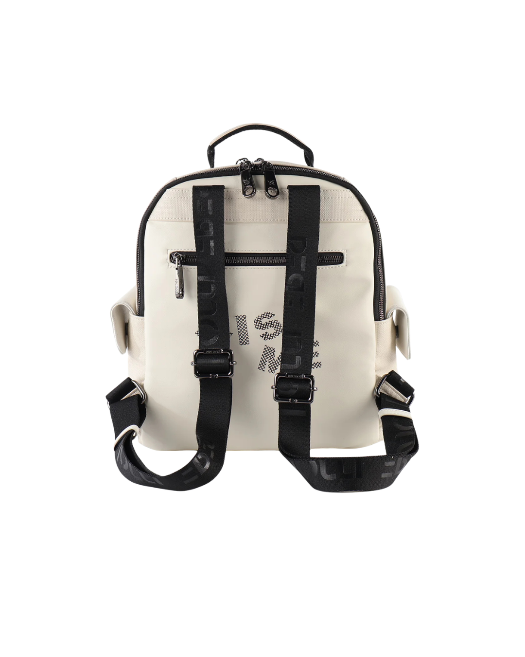 Mochila Casual Pepe Moll Urban Style - Bolso Mochila Blanca con Diseño Graffiti "Change the Rules