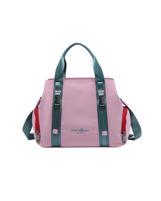 Bolso Pepe Moll Rosa de Nailon con Bandolera / Mano - Estilo Sporty Chic