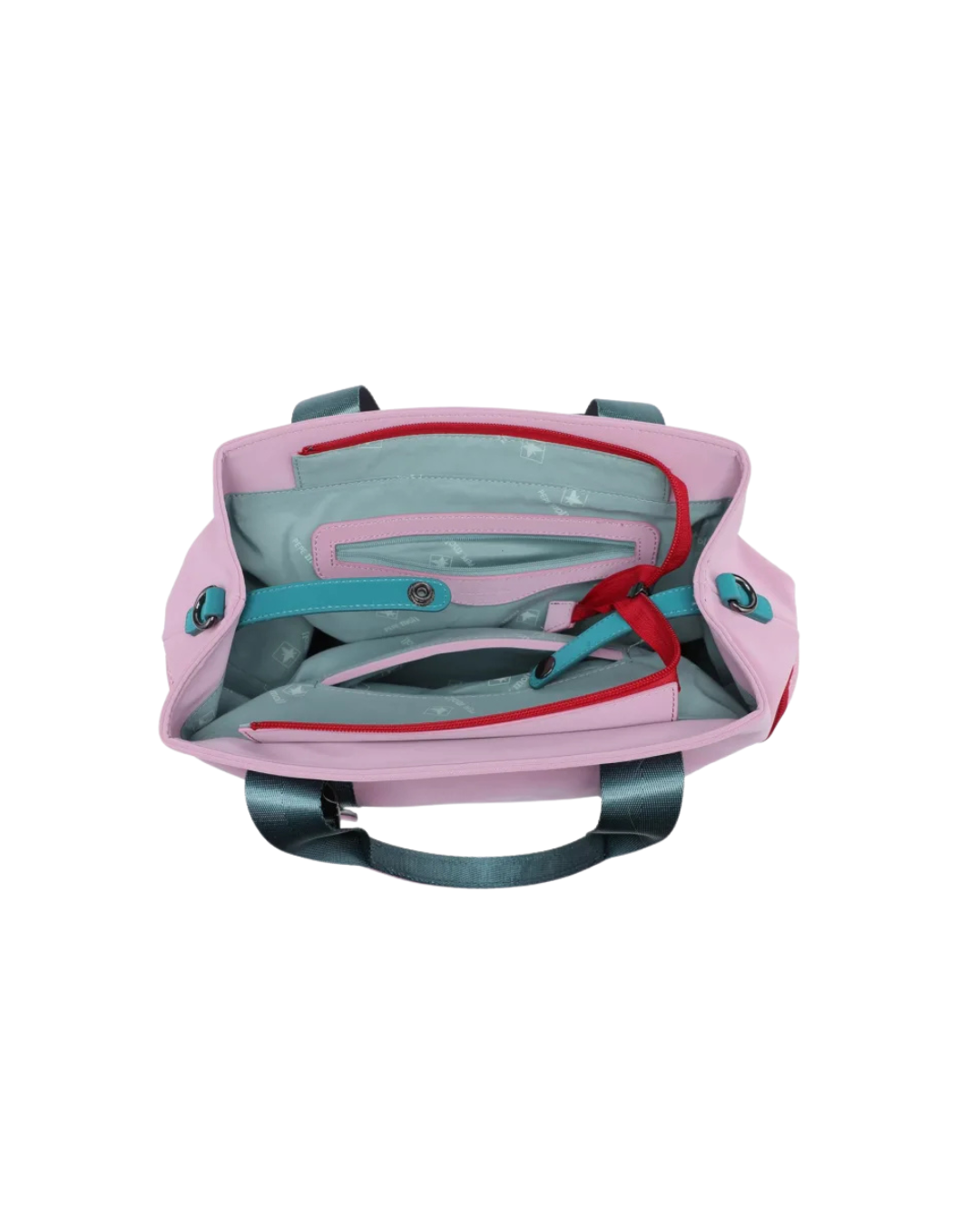 Bolso Pepe Moll Rosa de Nailon con Bandolera / Mano - Estilo Sporty Chic