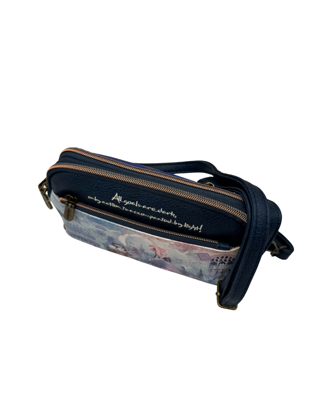 Bolso Bandolera Sweet Candy Artístico - Triple Compartimento y Diseño Ilustrado