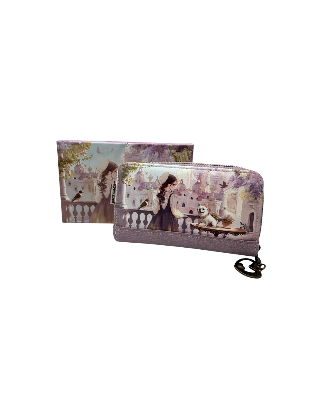 Cartera Billetera Sweet Candy - Colección Lavender & Frenchie con Protección RFID
