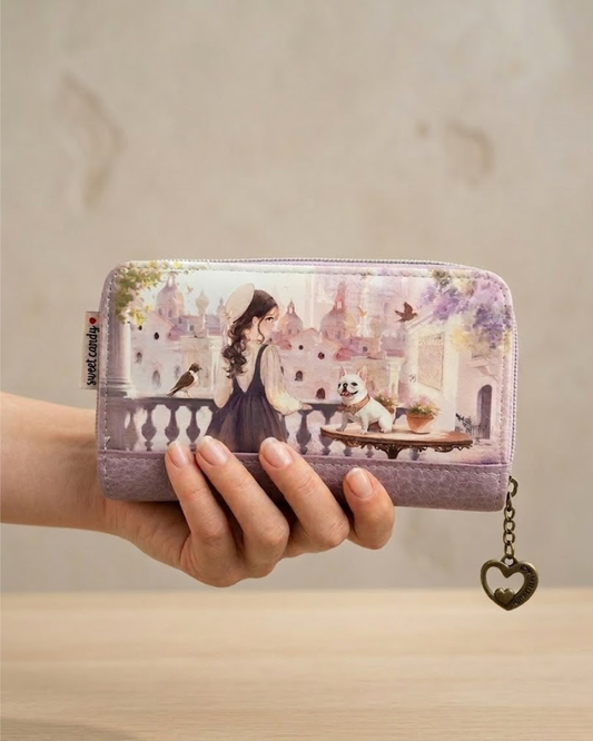 Cartera Billetera Sweet Candy - Colección Lavender & Frenchie con Protección RFID