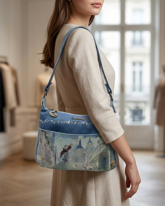 Bolso de Hombro y Bandolera Sweet Candy - Diseño Vintage con Correa Intercambiable