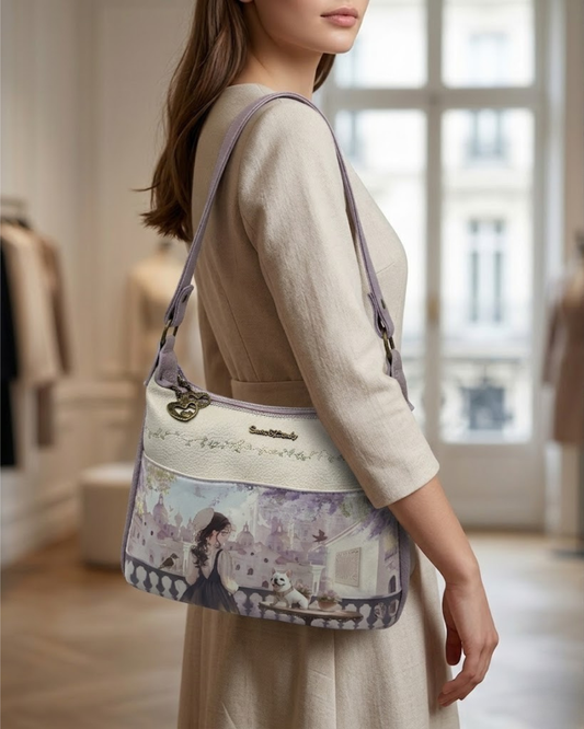 Bolso de Hombro y Bandolera Sweet Candy - Diseño Vintage con Correa Intercambiable