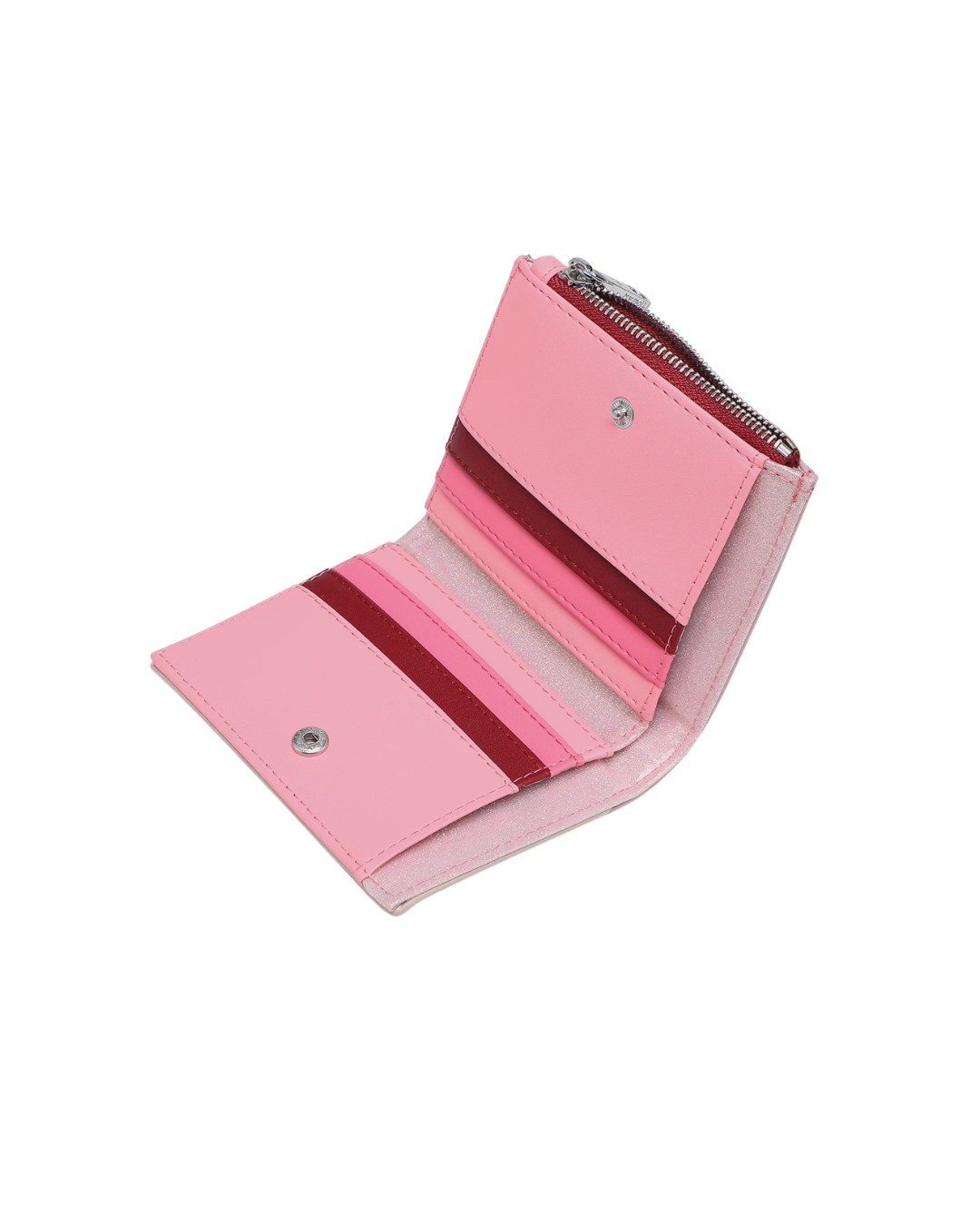 Cartera Pequeña Pepe Moll con Corazón y Acabado Glitter - Billetero Mujer Rosa