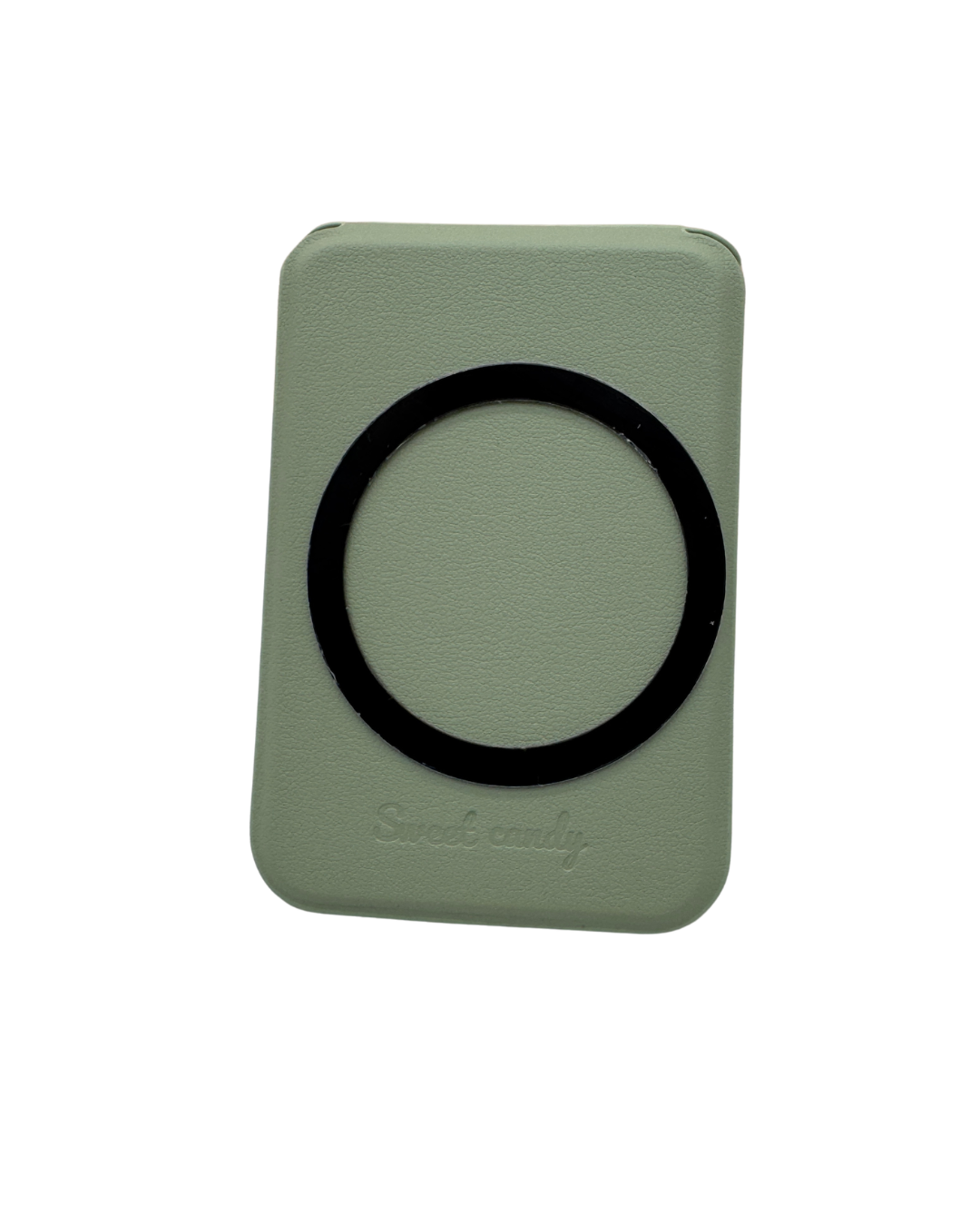 Tarjetero y Soporte Magnético Sweet Candy para Móvil - Soporte MagSafe con Diseño Artístico Verde