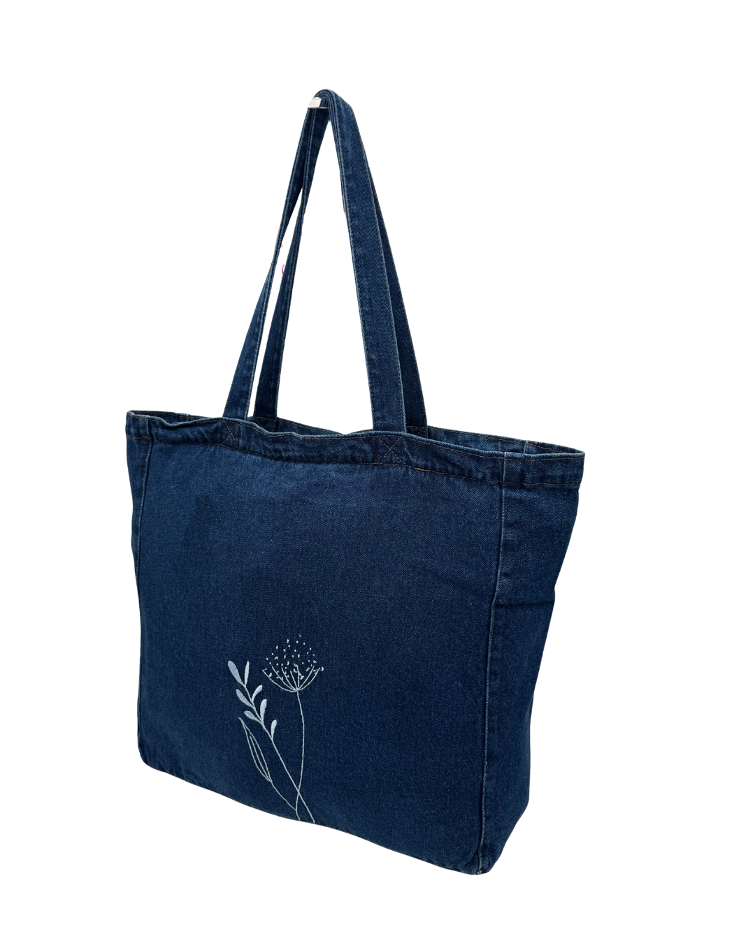 Bolso Denim Mujer Estilo Shopper - Bolsa Vaquera Grande para Playa y Ciudad