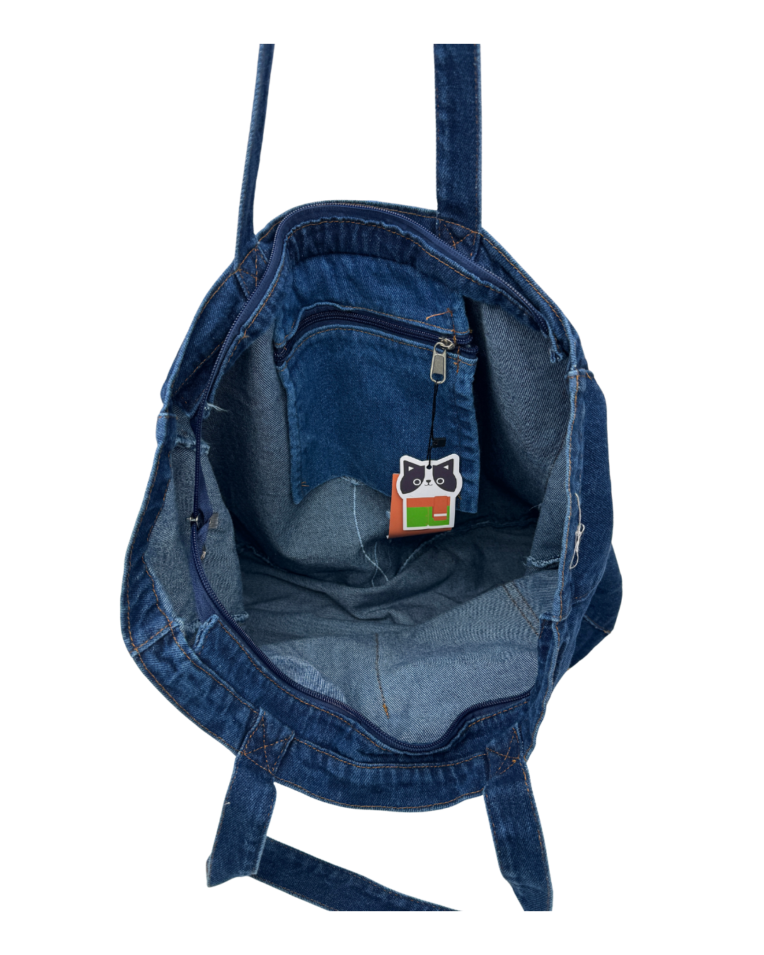 Bolso Denim Mujer Estilo Shopper - Bolsa Vaquera Grande para Playa y Ciudad