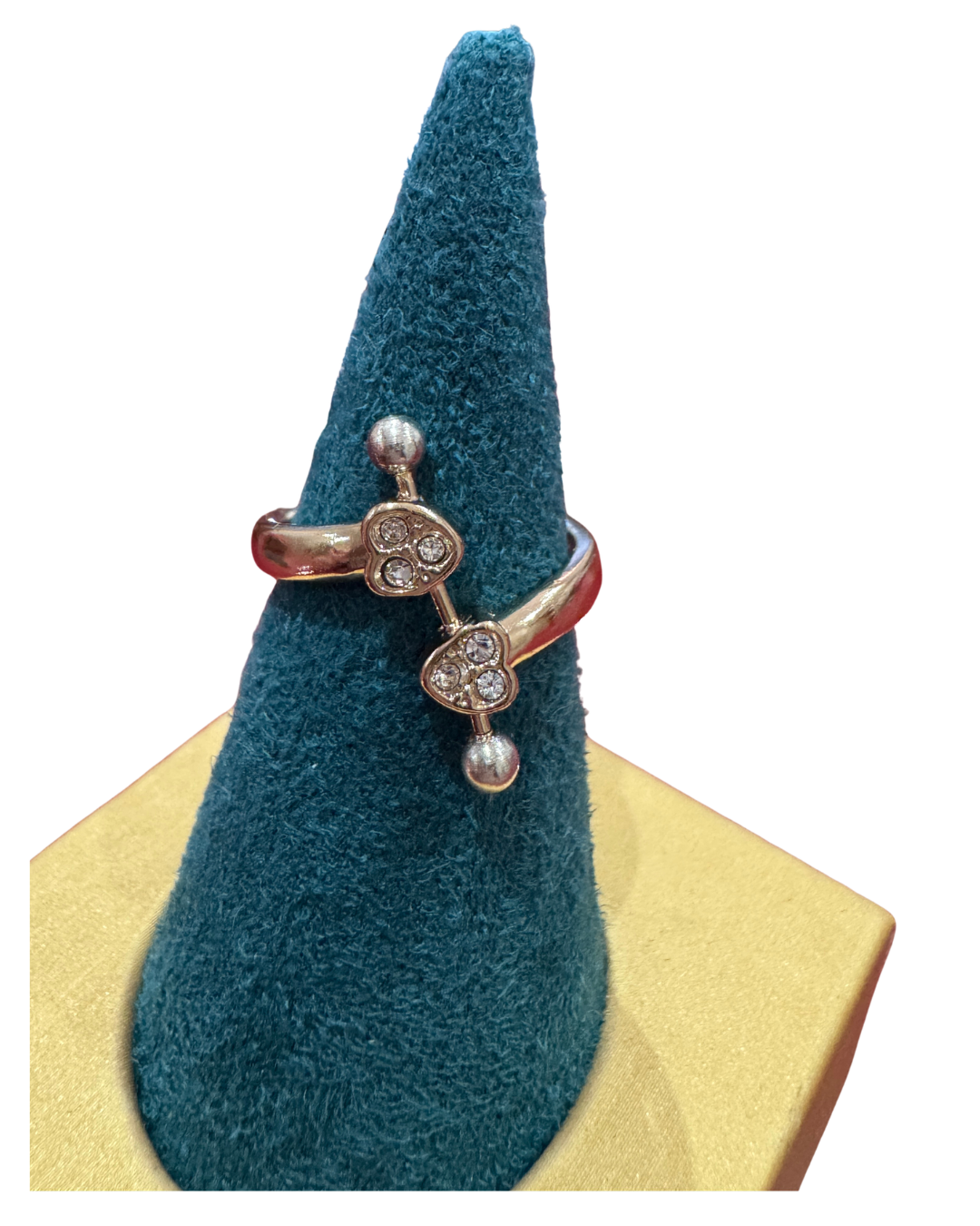 Anillo Ajustable Anekke Colección Hearts – Diseño Elegante con Circonitas