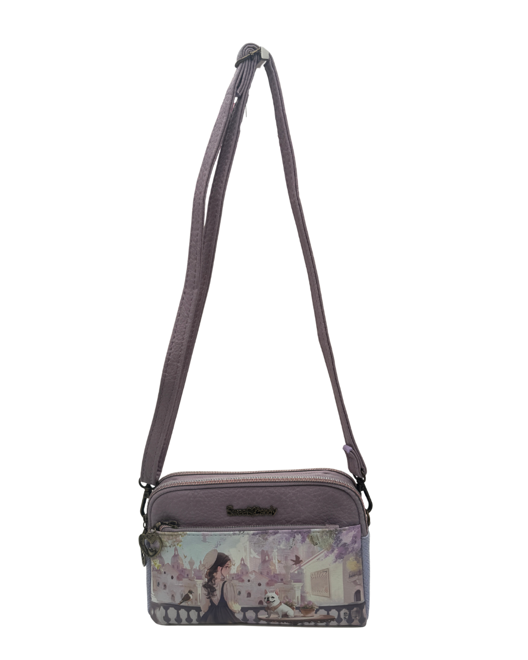 Bandolera Sweet Candy Triple Compartimento - Colección Paseo en París
