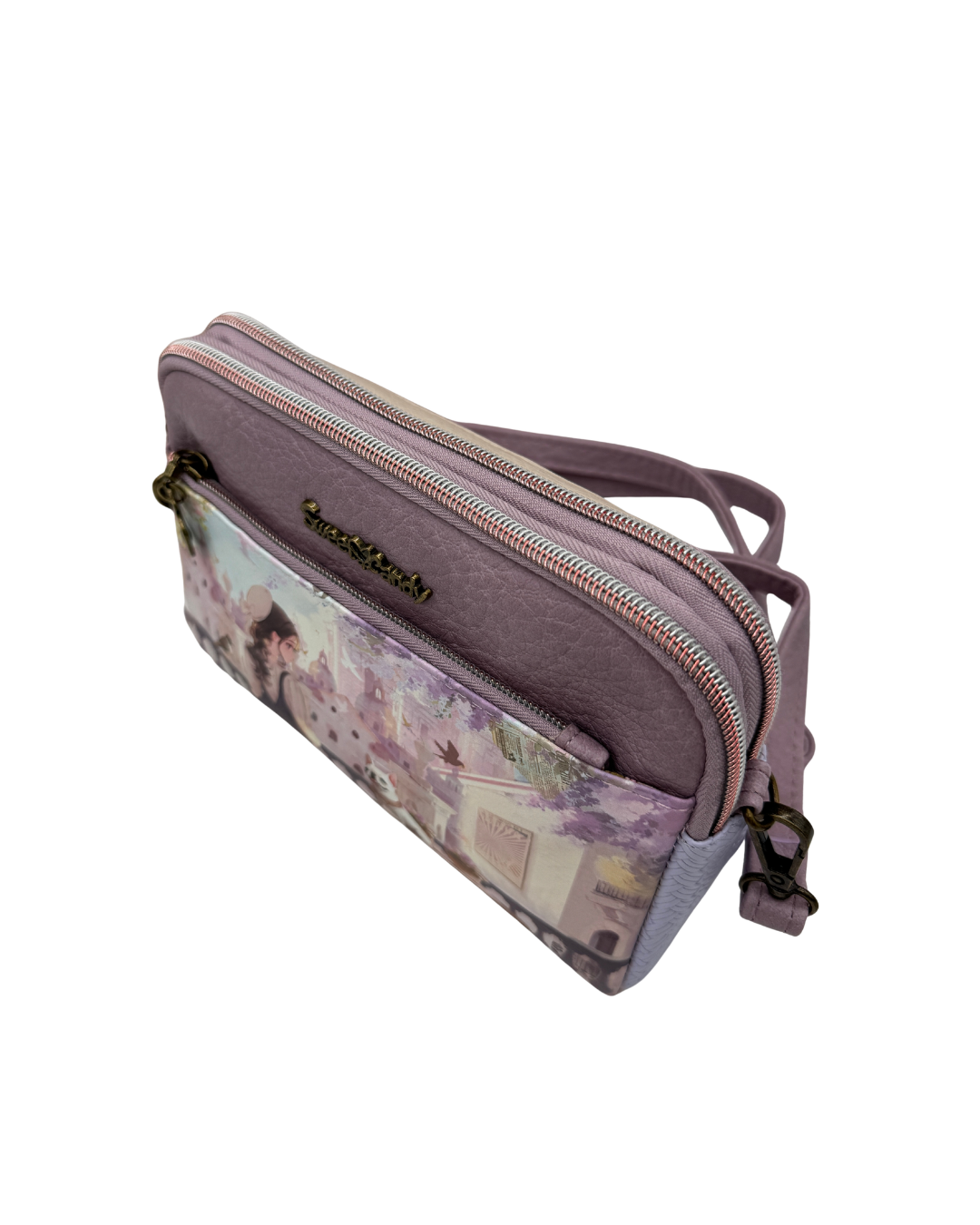 Bandolera Sweet Candy Triple Compartimento - Colección Paseo en París
