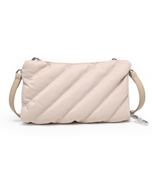 Bolso Cartera Bandolera Pepe Moll Acolchado Beige | Nueva Colección 2026