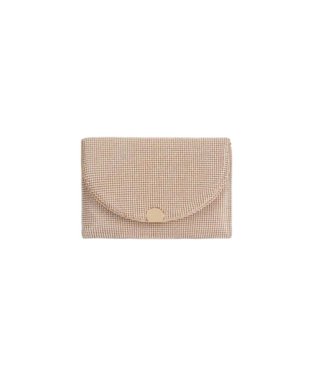 Bolso de Mano Joya "Luna" - Clutch Eventos de Cristales Oro Rosa con Cadena Desmontable