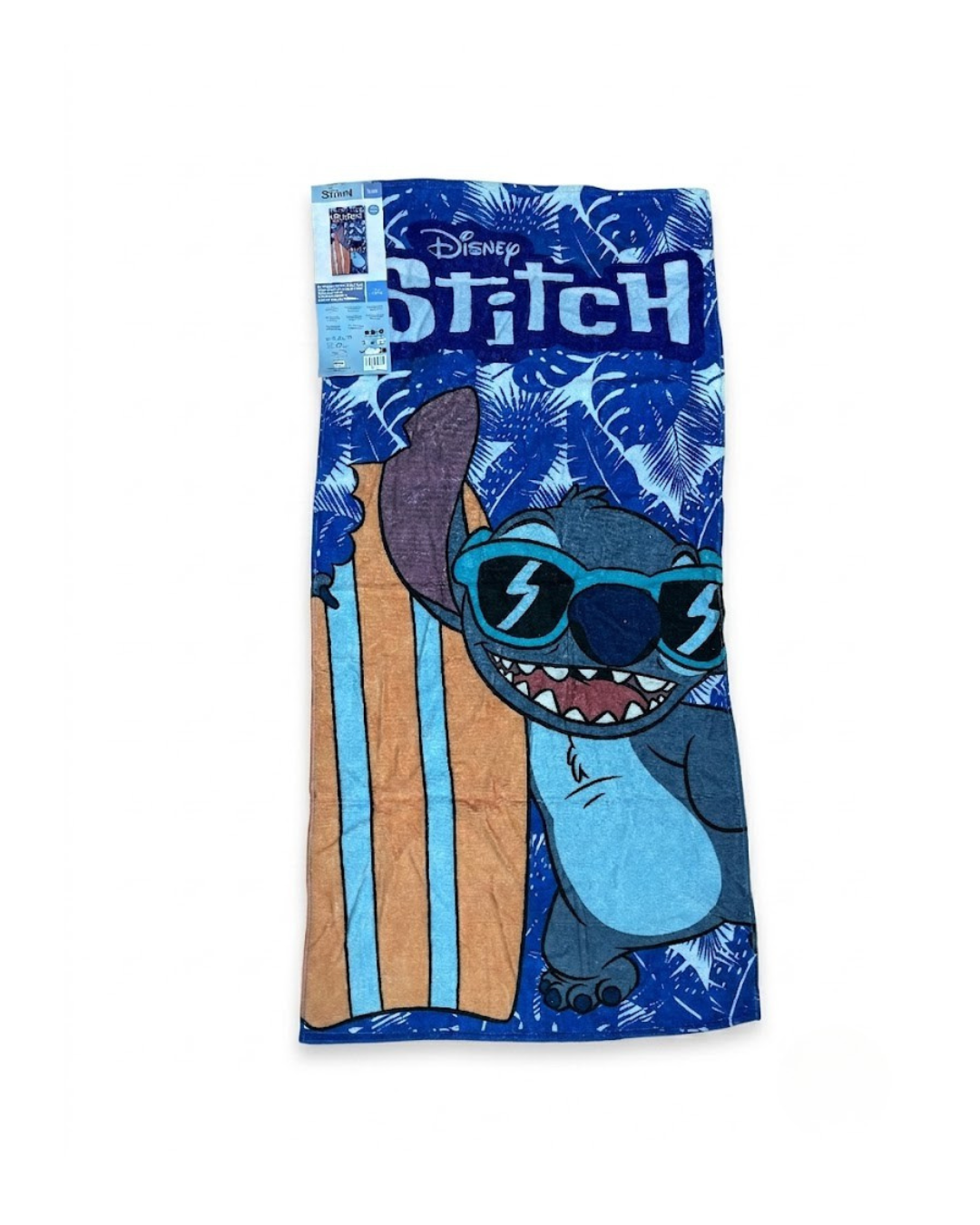 Toalla de Playa Disney Stitch con Gafas de Sol – Microfibra Suave, 70x140cm – Secado Rápido para Niños