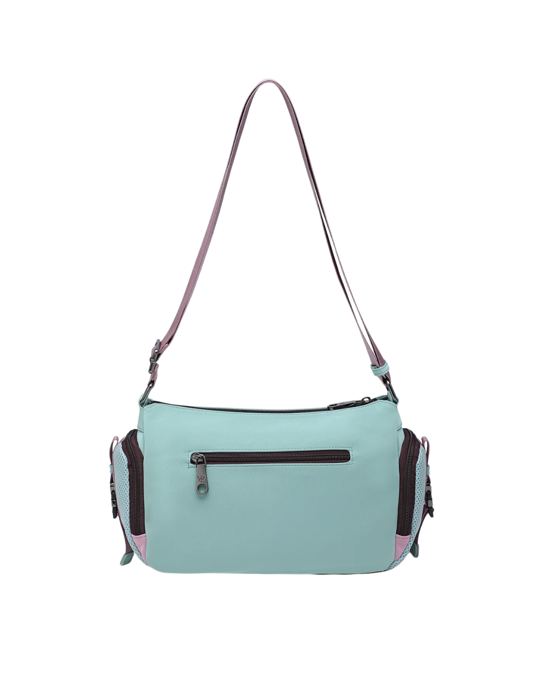 Bolso Bandolera Pepe Moll Sporty Chic – Estilo "Think Different" en Verde Menta y Lila