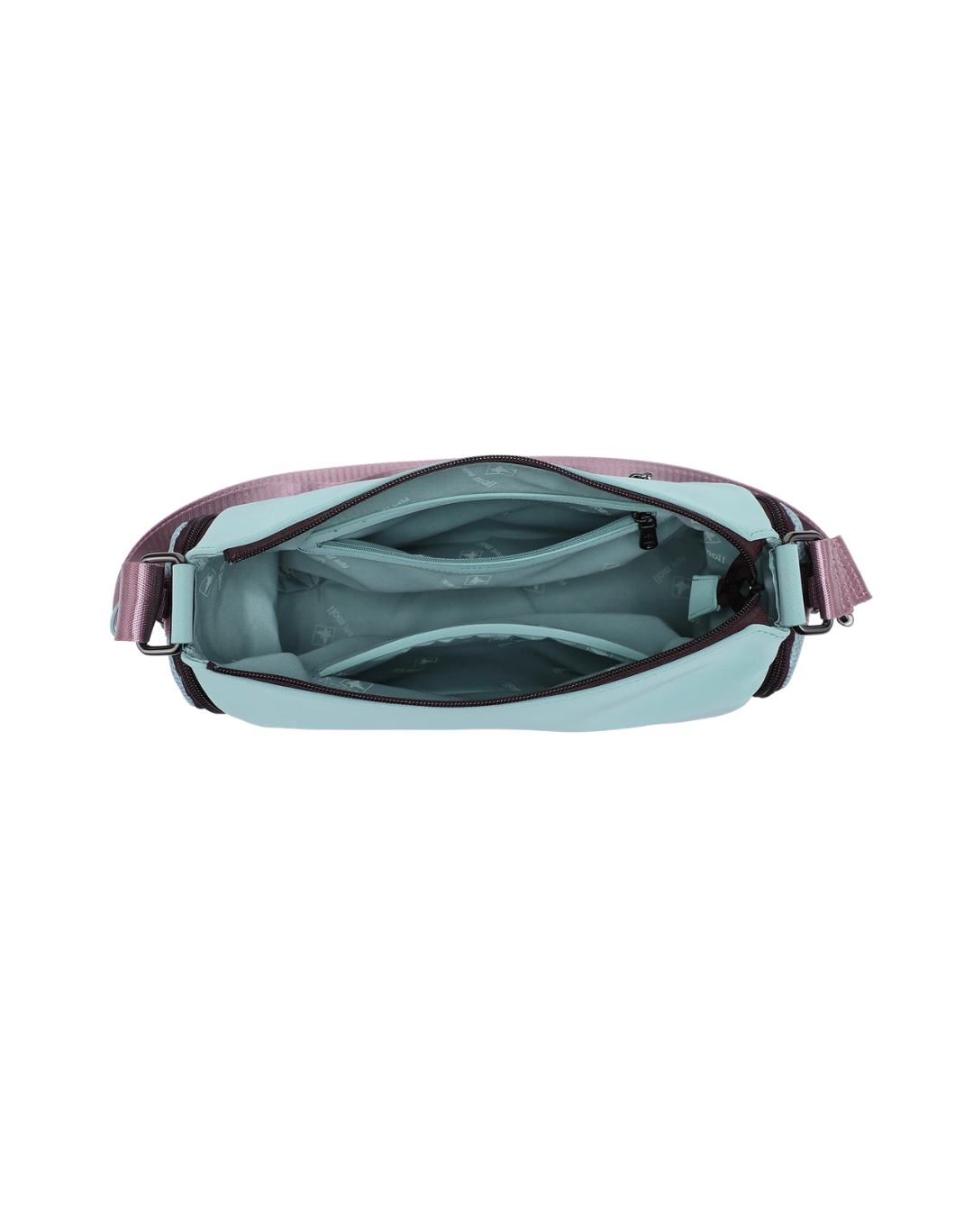 Bolso Bandolera Pepe Moll Sporty Chic – Estilo "Think Different" en Verde Menta y Lila