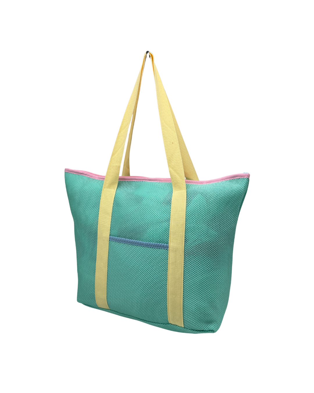 Bolso de Playa "Summer Breeze" - Malla Transpirable con Doble Bolsillo Exterior