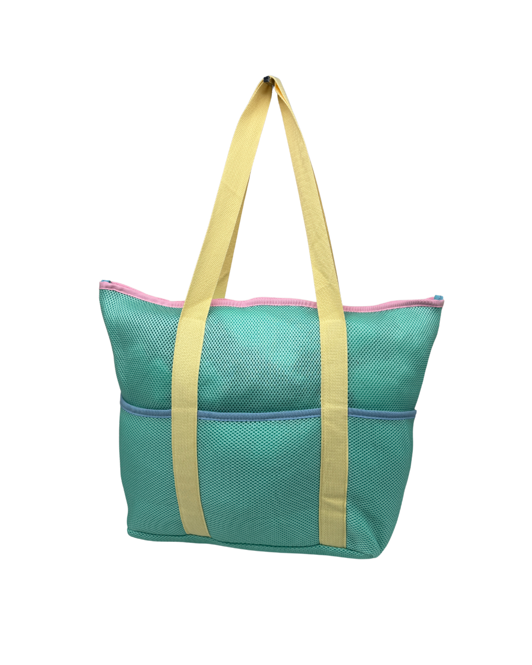 Bolso de Playa "Summer Breeze" - Malla Transpirable con Doble Bolsillo Exterior