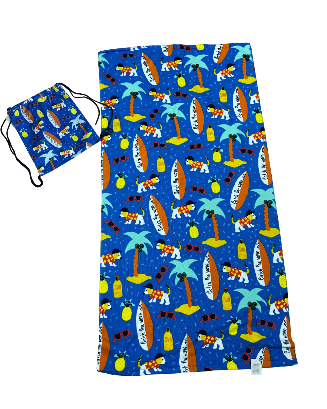 Conjunto Mochila De Cuerdas / Toalla Infantil Perrito