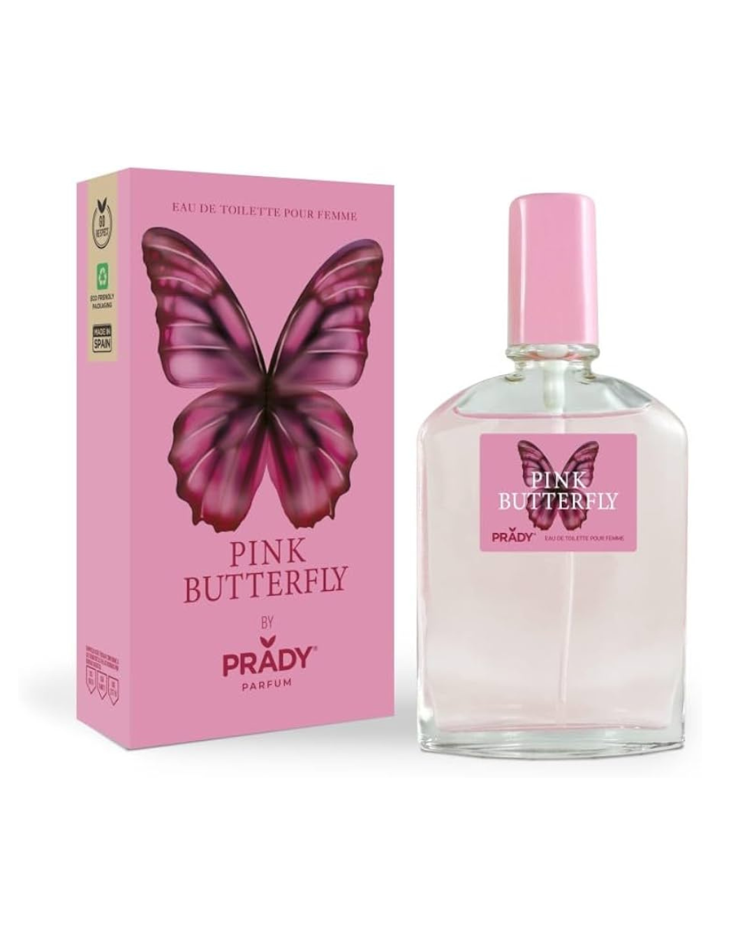 Perfume Pink Butterfly by Prady 90ml - Inspiración Olfativa de Alta Gama para Mujer