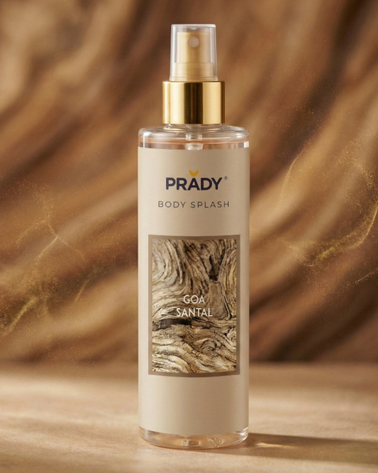 Bruma Perfumada Body Splash Prady - Goa Santal (250ml) - Fragancia Amaderada y Exótica