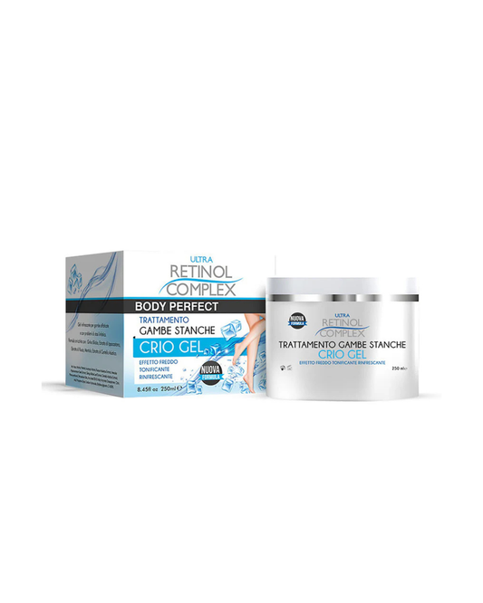 Crio Gel Ultra Retinol Complex – Tratamiento para Piernas Cansadas con Efecto Frío Tonificante (250ml)