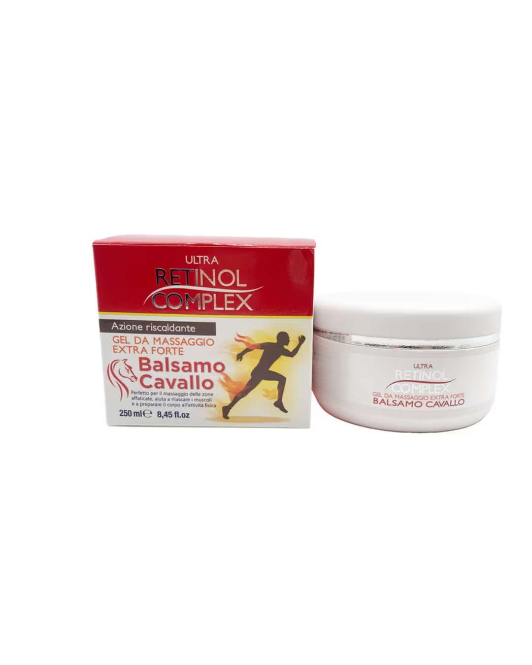 Bálsamo de Caballo Retinol Complex Gel de Masaje Extra Forte Efecto Calor 250ml
