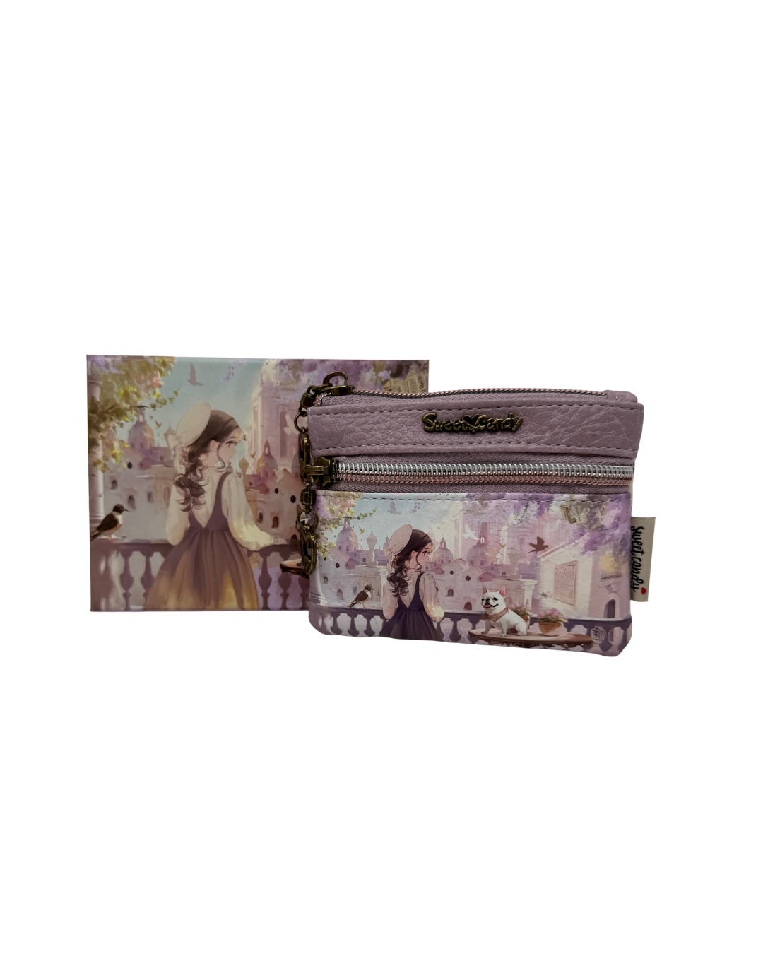 Monedero Sweet Candy con Caja de Regalo - Cartera de Mujer con Diseño Exclusivo y Doble Cremallera